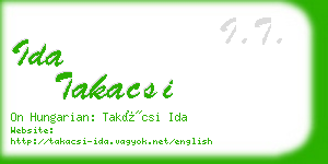 ida takacsi business card